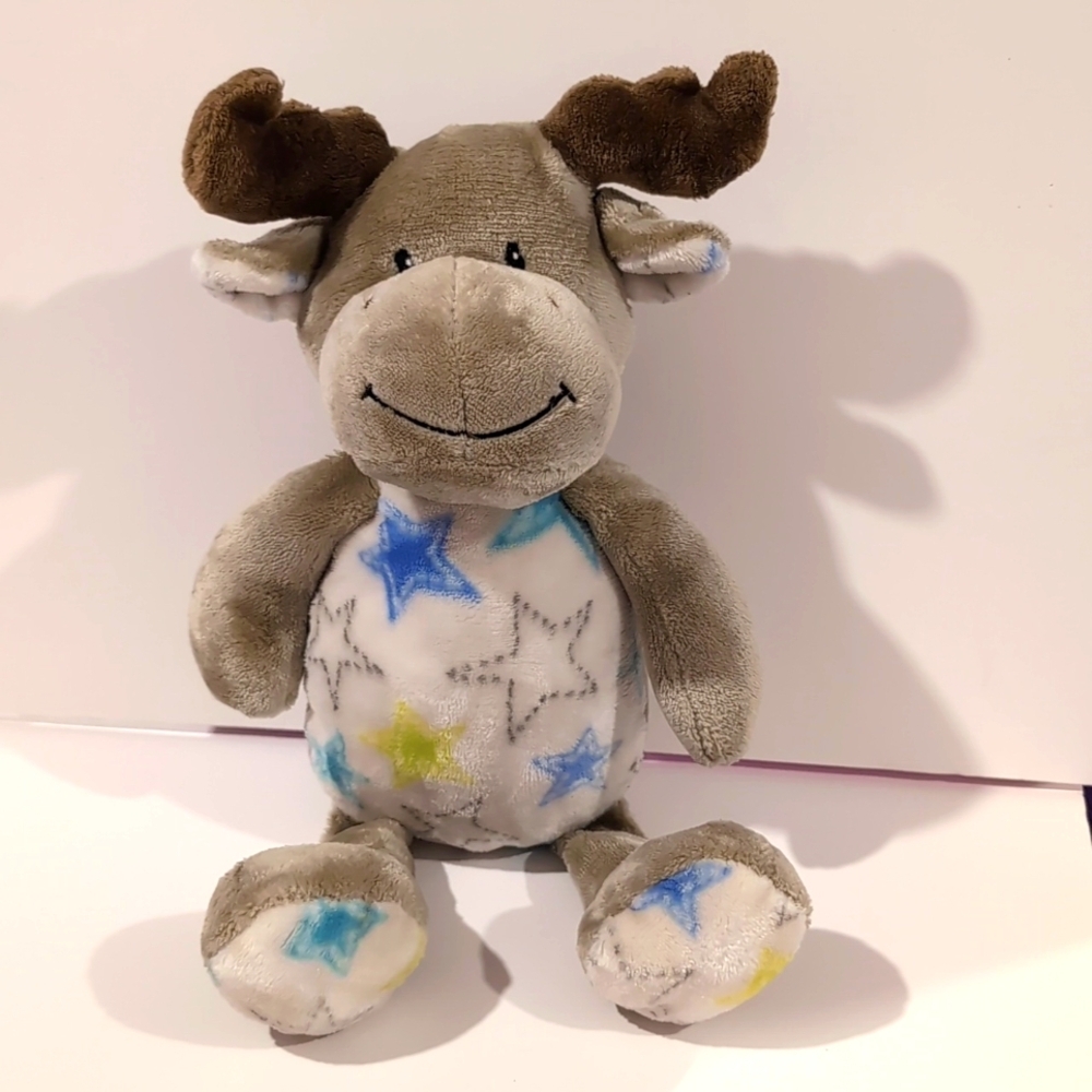 Little Miracles Moose Plush Star Print